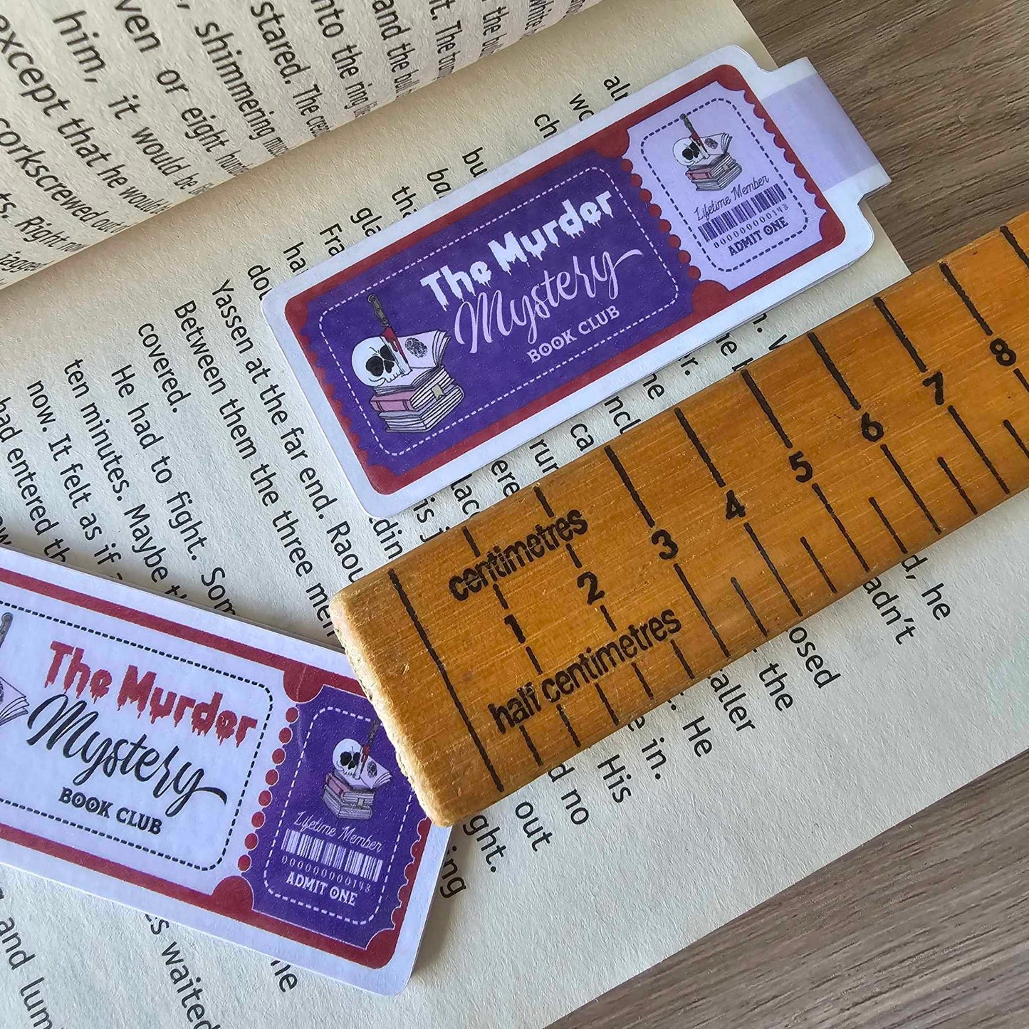 MAGNETIC BOOKMARK - MURDER MYSTERY BOOKCLUB