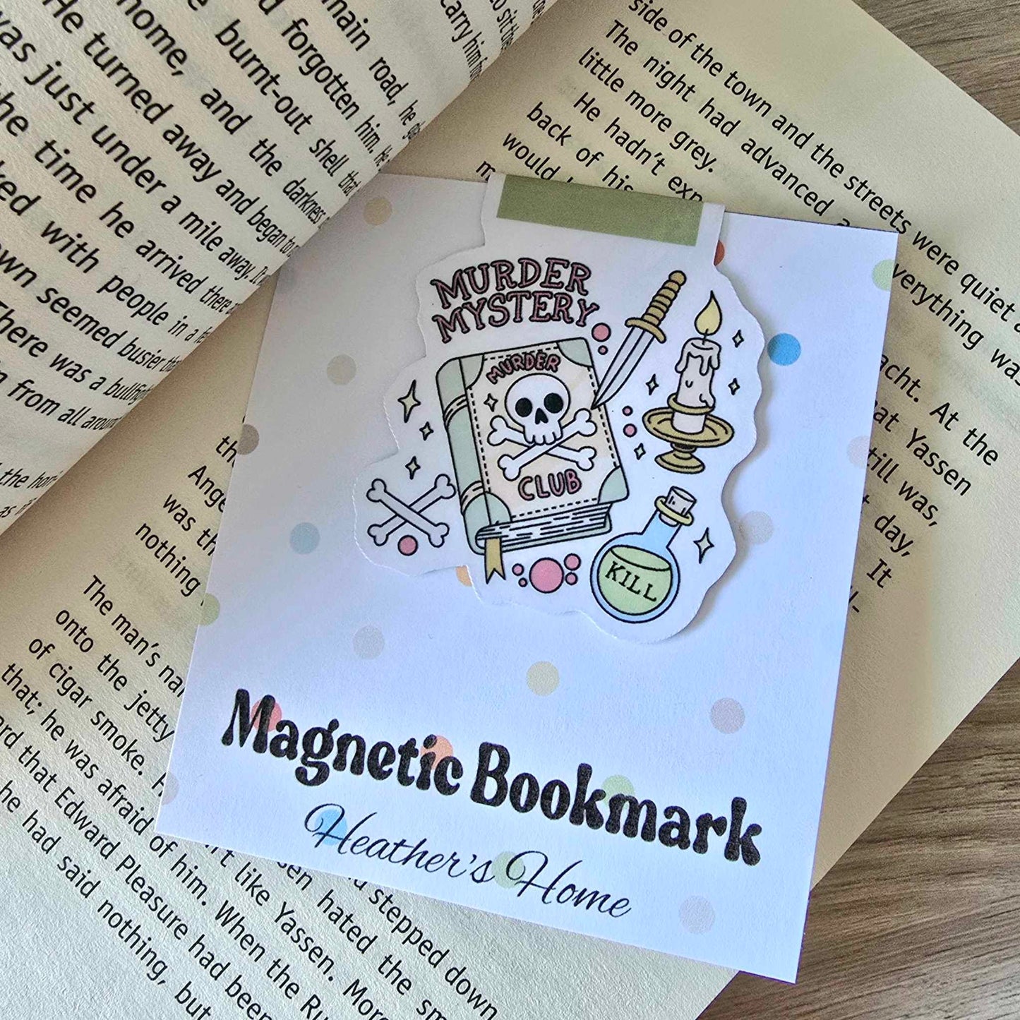 MAGNETIC BOOKMARK - MURDER MYSTERY CLUB