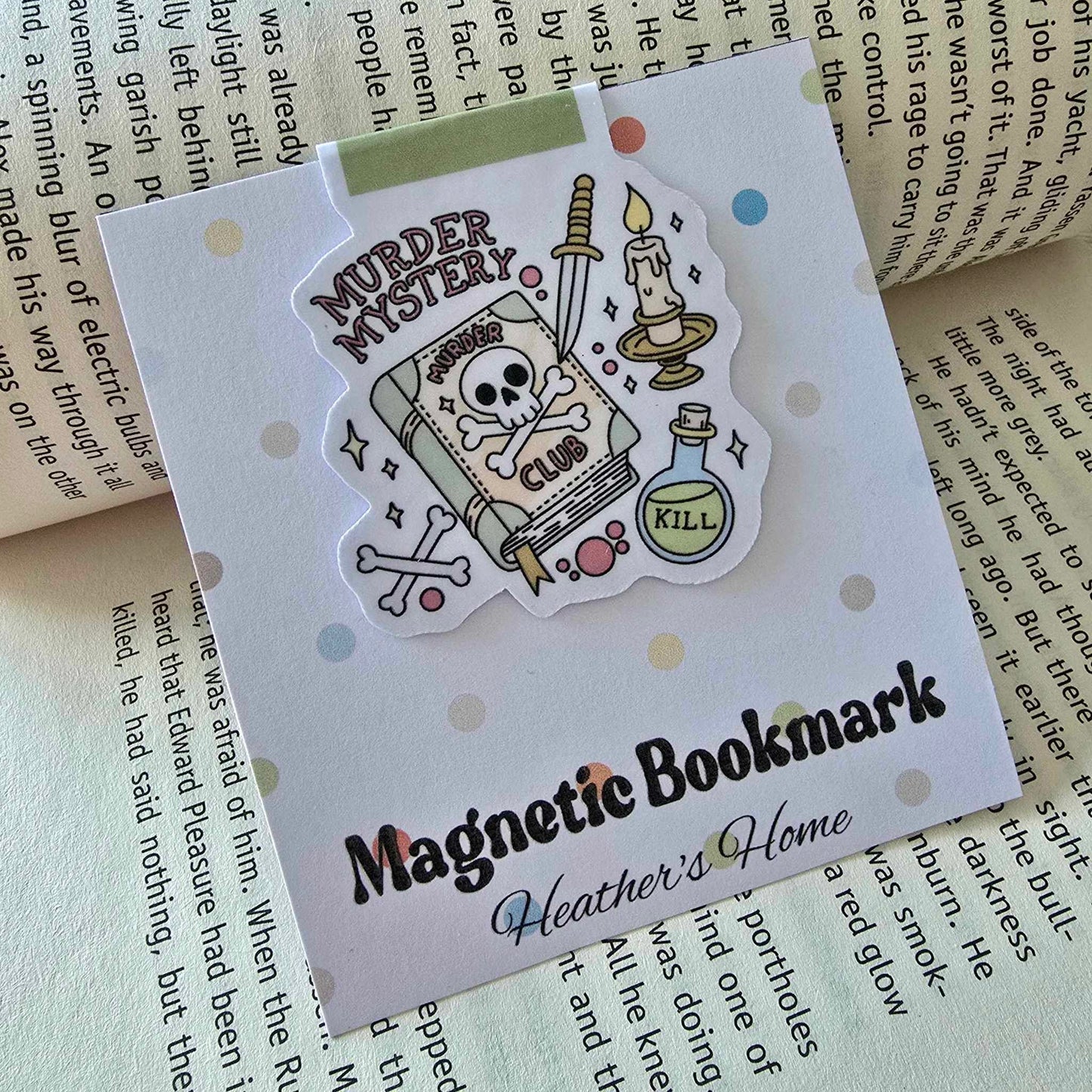 MAGNETIC BOOKMARK - MURDER MYSTERY CLUB