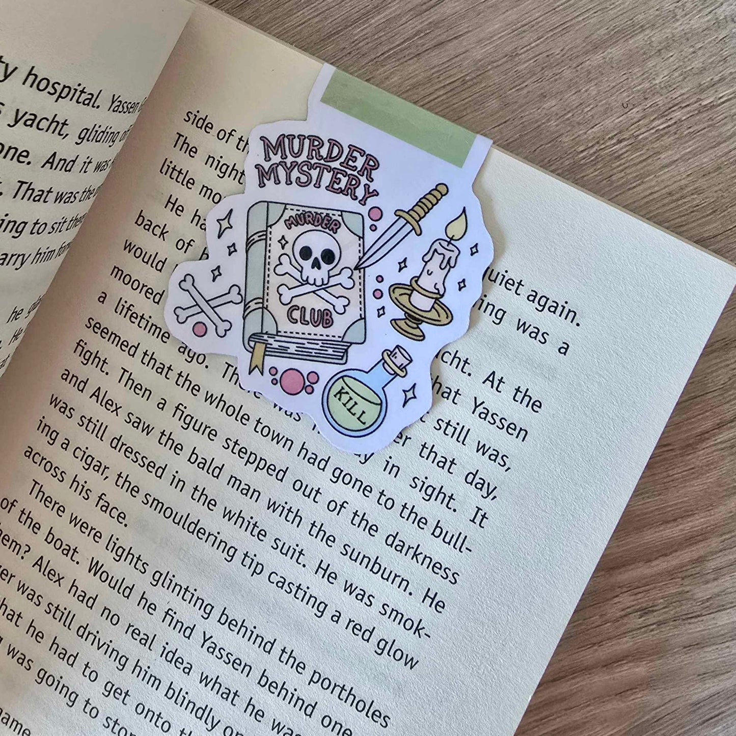 MAGNETIC BOOKMARK - MURDER MYSTERY CLUB