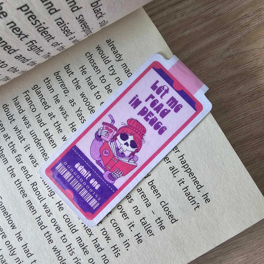 MAGNETIC BOOKMARK - LET ME READ IN PEACE