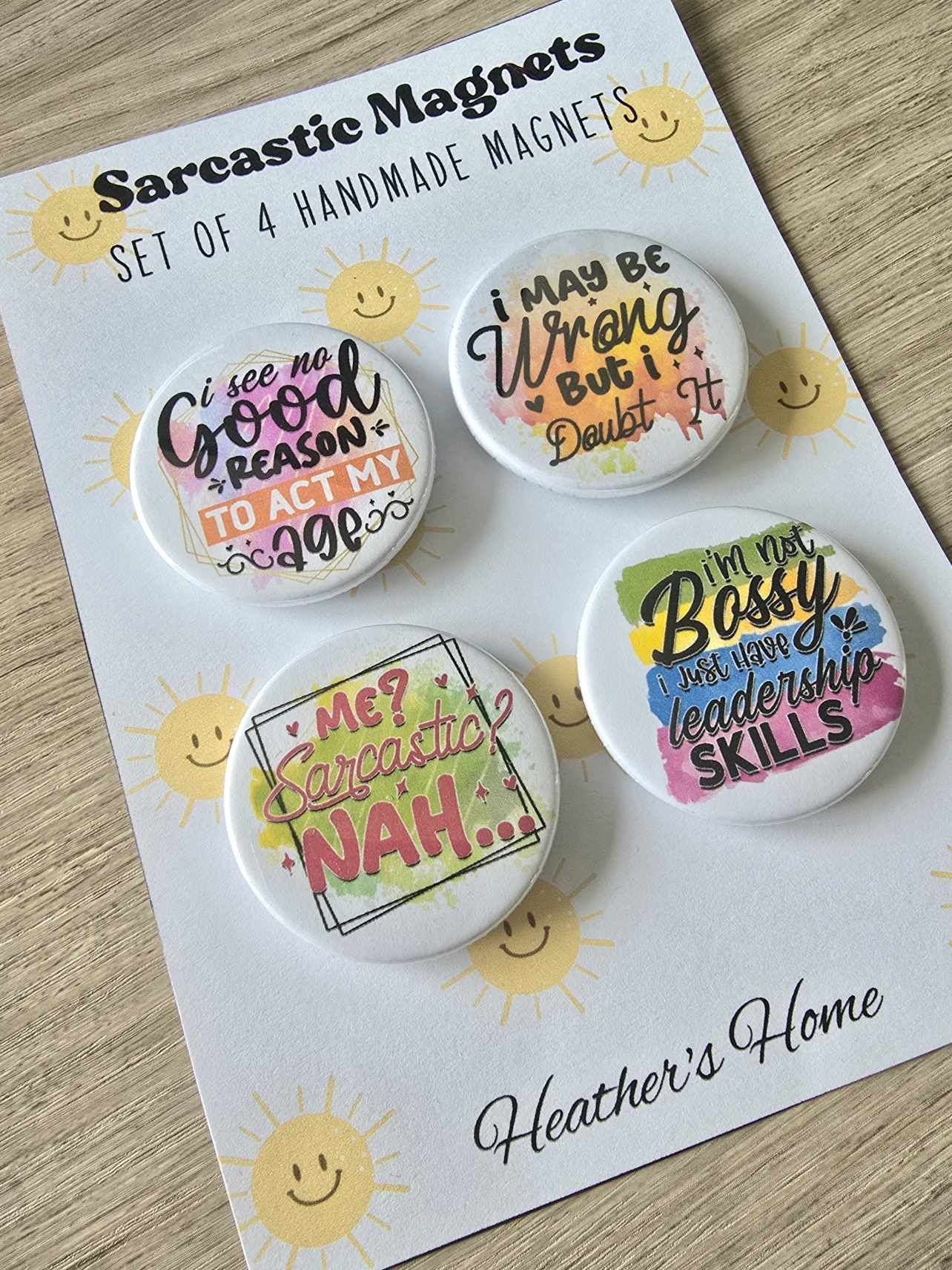 SARCASTIC QUOTES MINI MAGNET SET