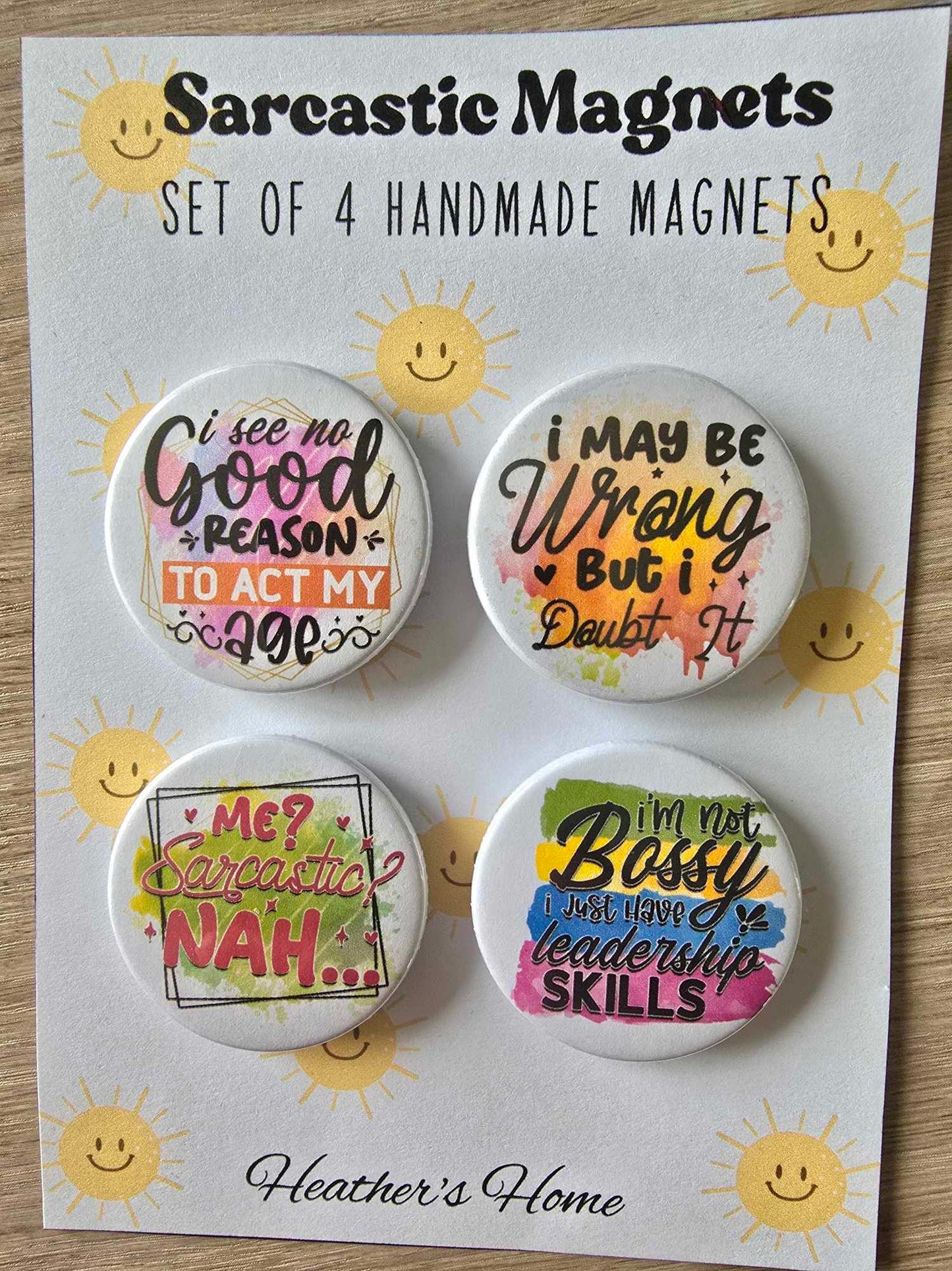 SARCASTIC QUOTES MINI MAGNET SET