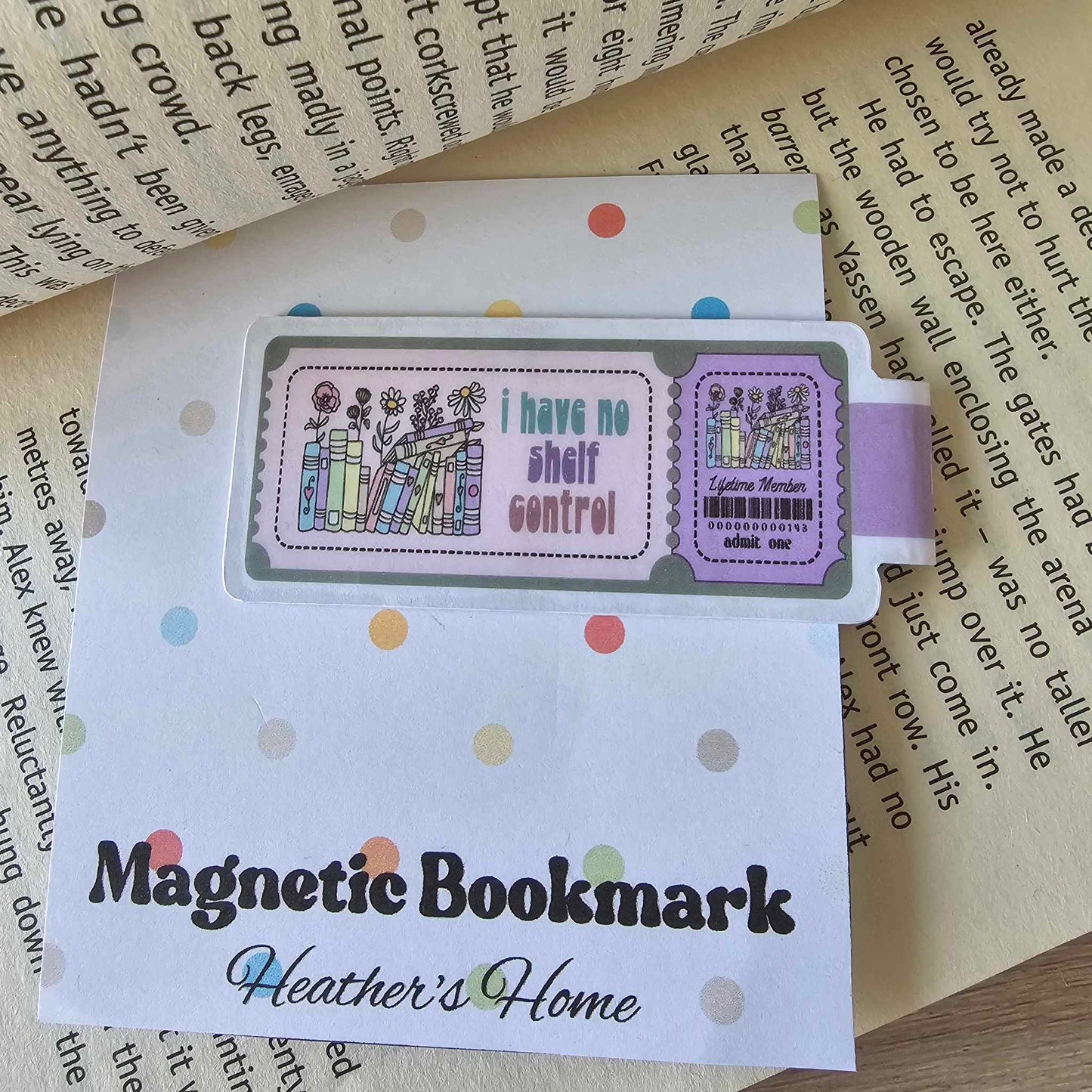 MAGNETIC BOOKMARK - I HAVE NO SHELF CONTROL