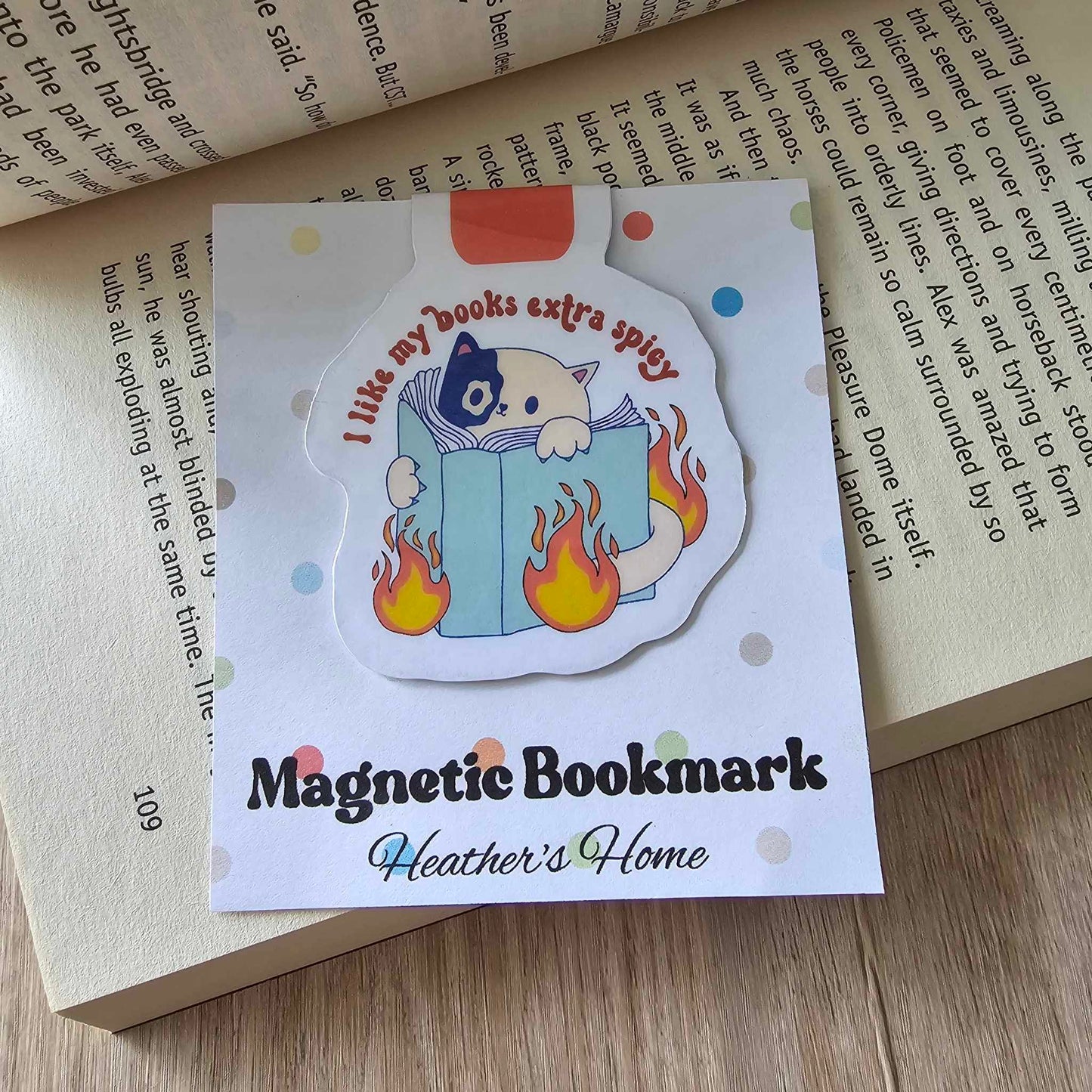 MAGNETIC BOOKMARK - EXTRA SPICY (CAT)