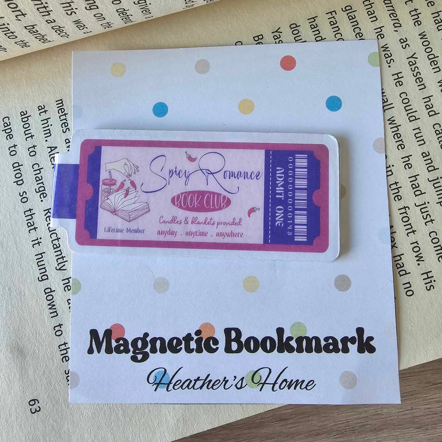 MAGNETIC BOOKMARK - SPICY ROMANCE BOOKCLUB