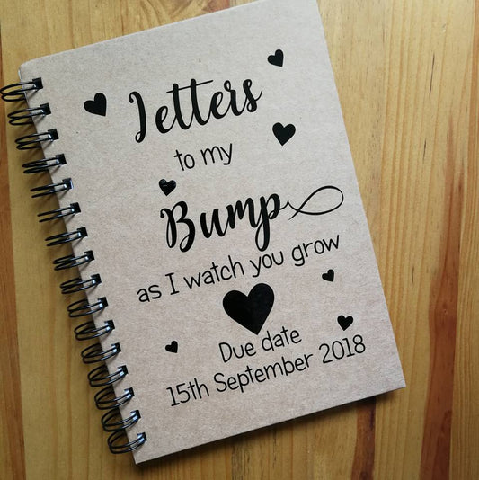 letters to my bump a5 notebook