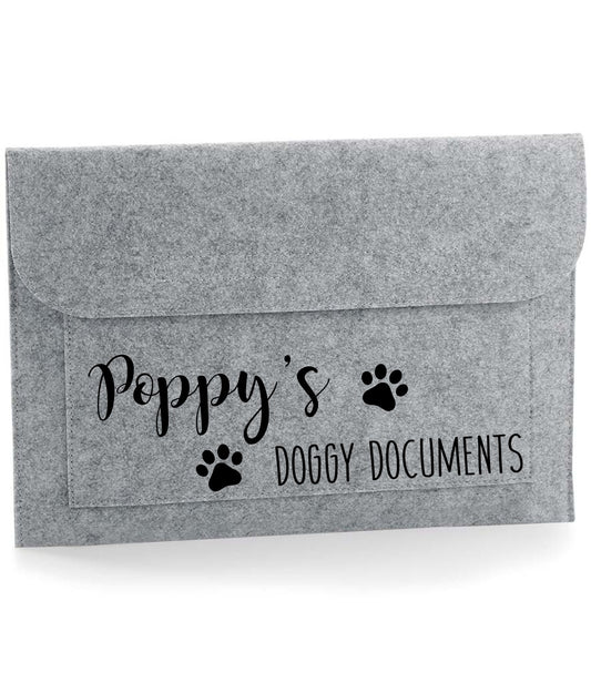 Personalised dog documents folder - design 1