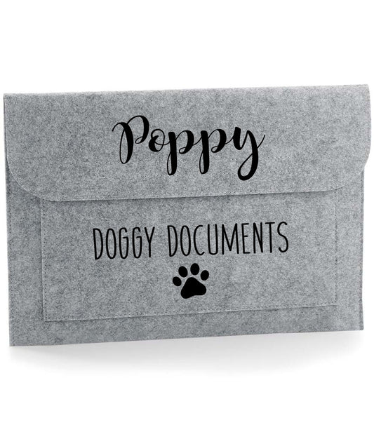 Personalised dog documents folder - design 2