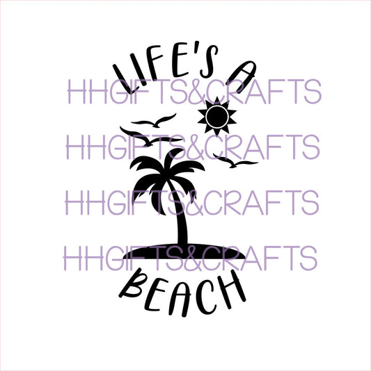 BB02- LIFE'S A BEACH - BOTTLE VINYL