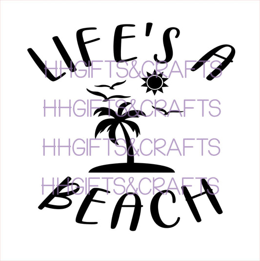 BF02 - LIFE'S A BEACH (DESIGN 2) - FRAME VINYL