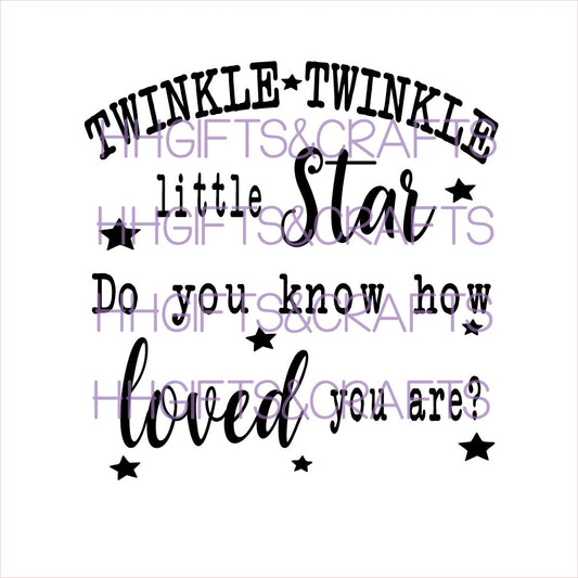 CB02 - TWINKLE TWINKLE (design 1) - FRAME VINYL