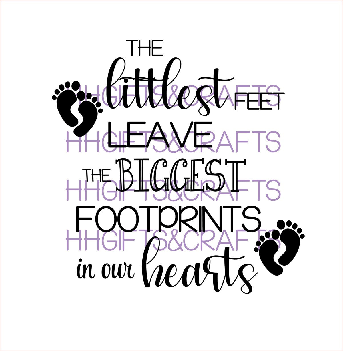 CB11 THE LITTLEST FEET (design 2)- FRAME VINYL