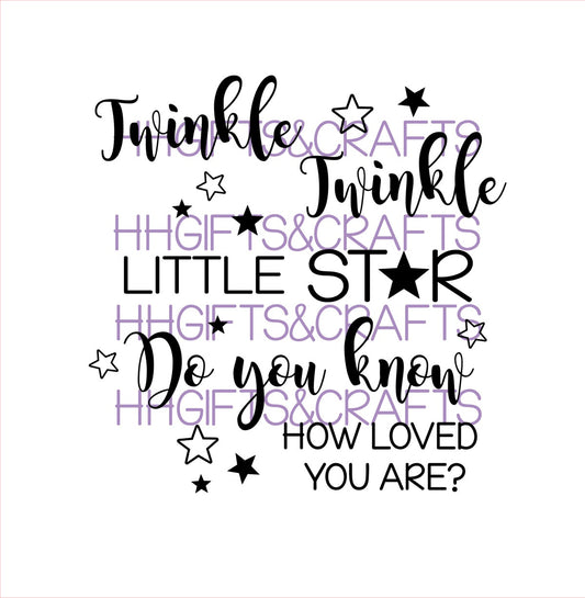 CB14 - TWINKLE TWINKLE (design 2) - FRAME VINYL