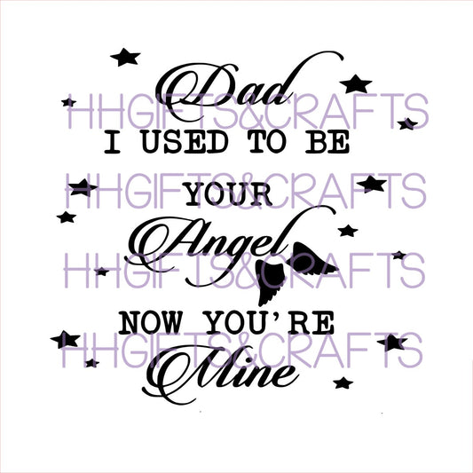 DA 06 - DAD YOU ARE MY ANGEL - FRAME VINYL