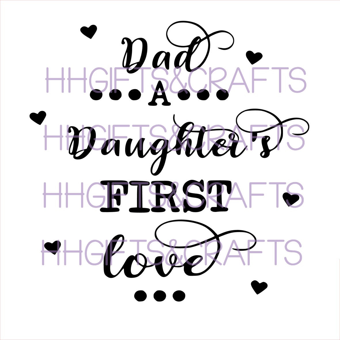 DA 07 - DAD, DAUGHTERS 1ST LOVE - FRAME VINYL