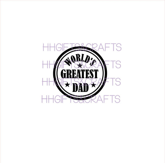 DA 022 - WORLDS GREATEST DAD - SMALL VINYL