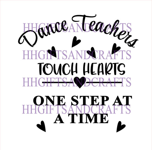 DC11A - Dance - teachers touch hearts - FRAME VINYL