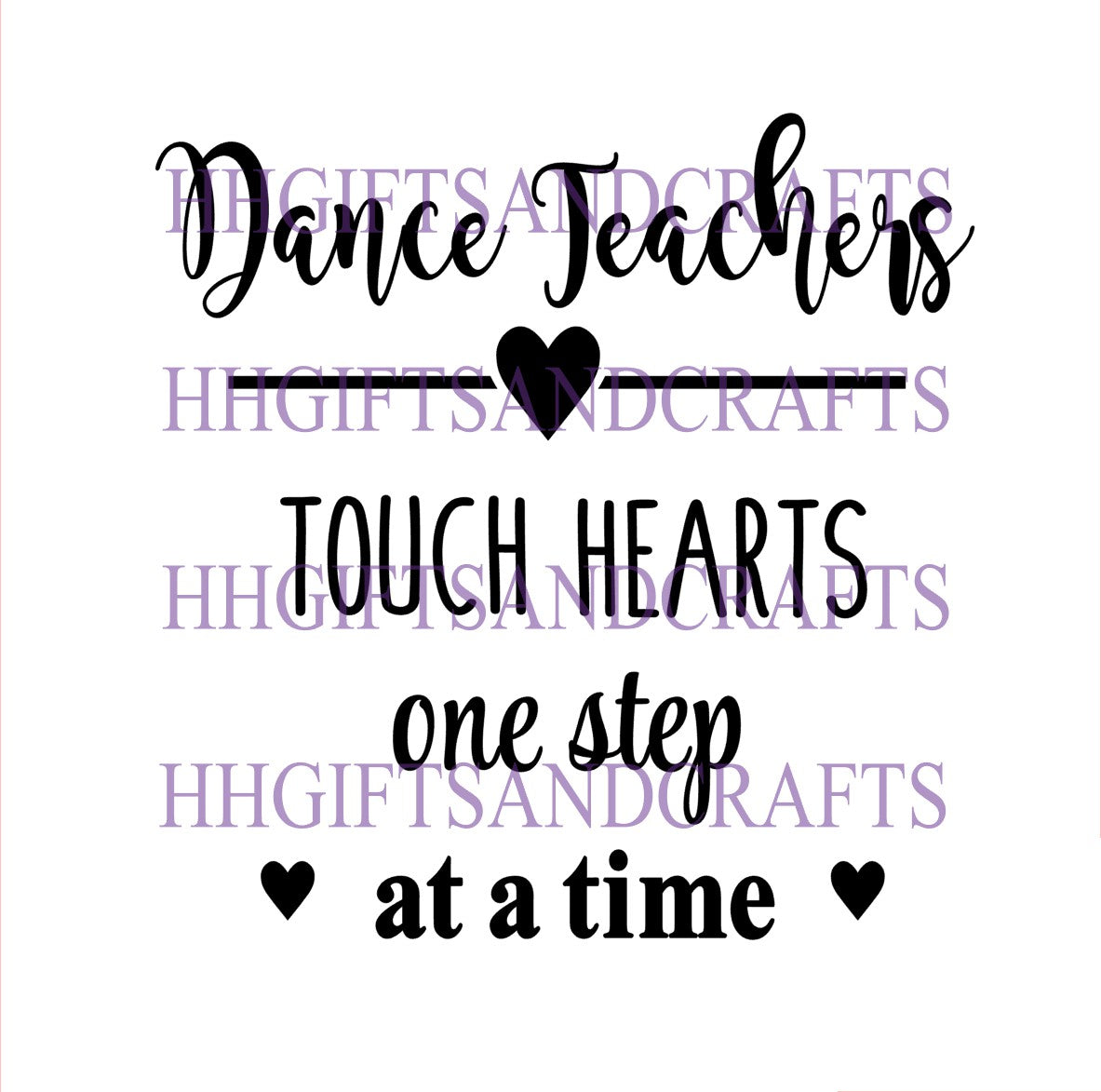 DC11 - Dance - teachers touch hearts - FRAME VINYL