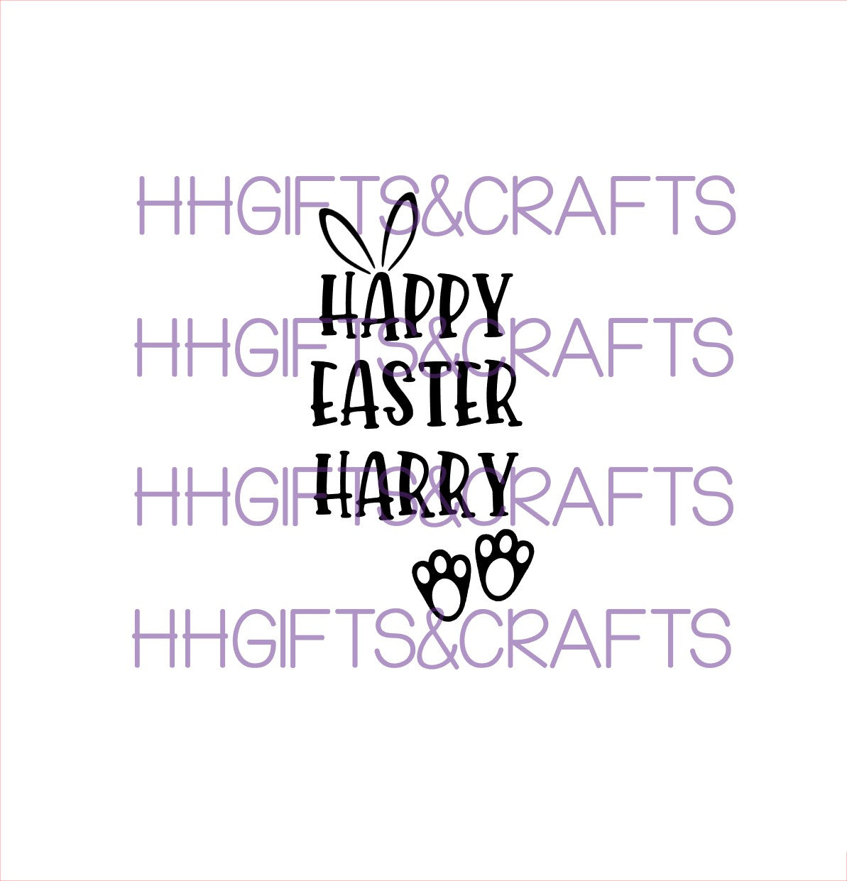 ET10 - PERSONALISED EASTER TREATS design 2 SMALL VINYL