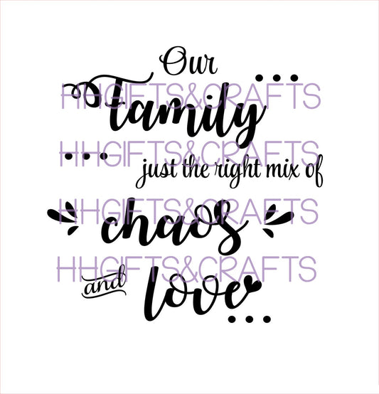 FAM22 - OUR FAMILY LOVE AND CHAOS - FRAME VINYL