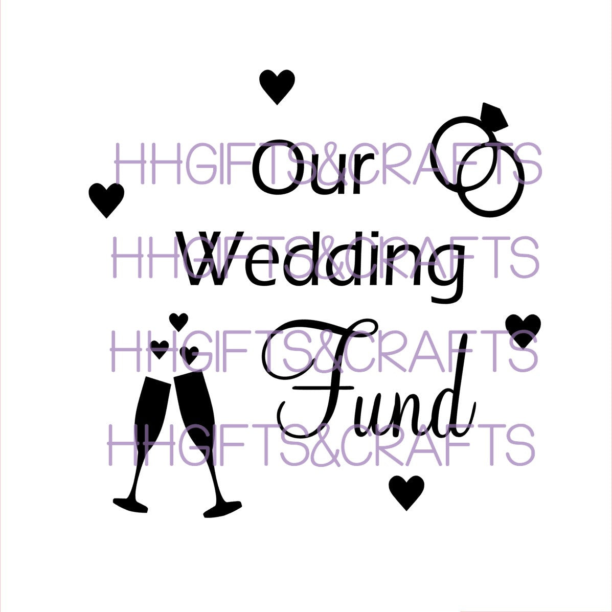 FD04 - FUND VINYL - FRAME - WEDDING (design 2)