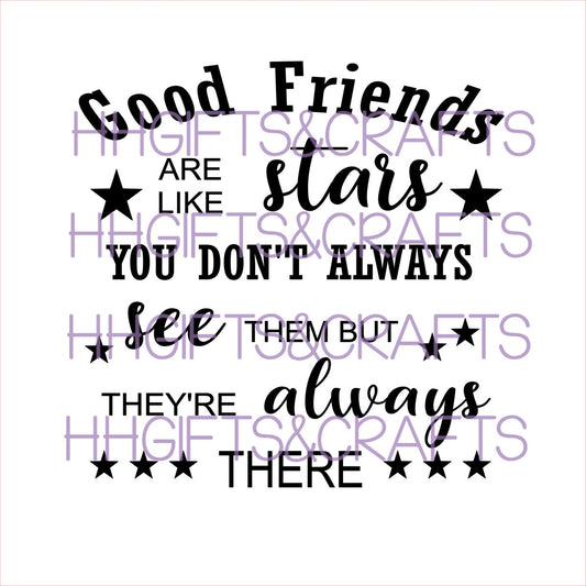 FRI02 - GOOD FRIENDS ARE LIKE STARS - FRAME VINYL