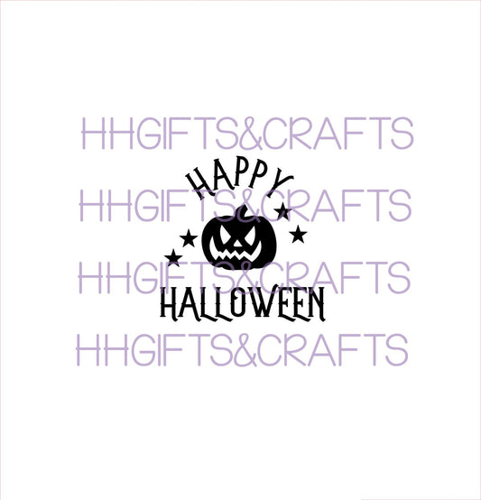 HAL08 - HAPPY HALLOWEEN (DESIGN 3)- SMALL VINYLS