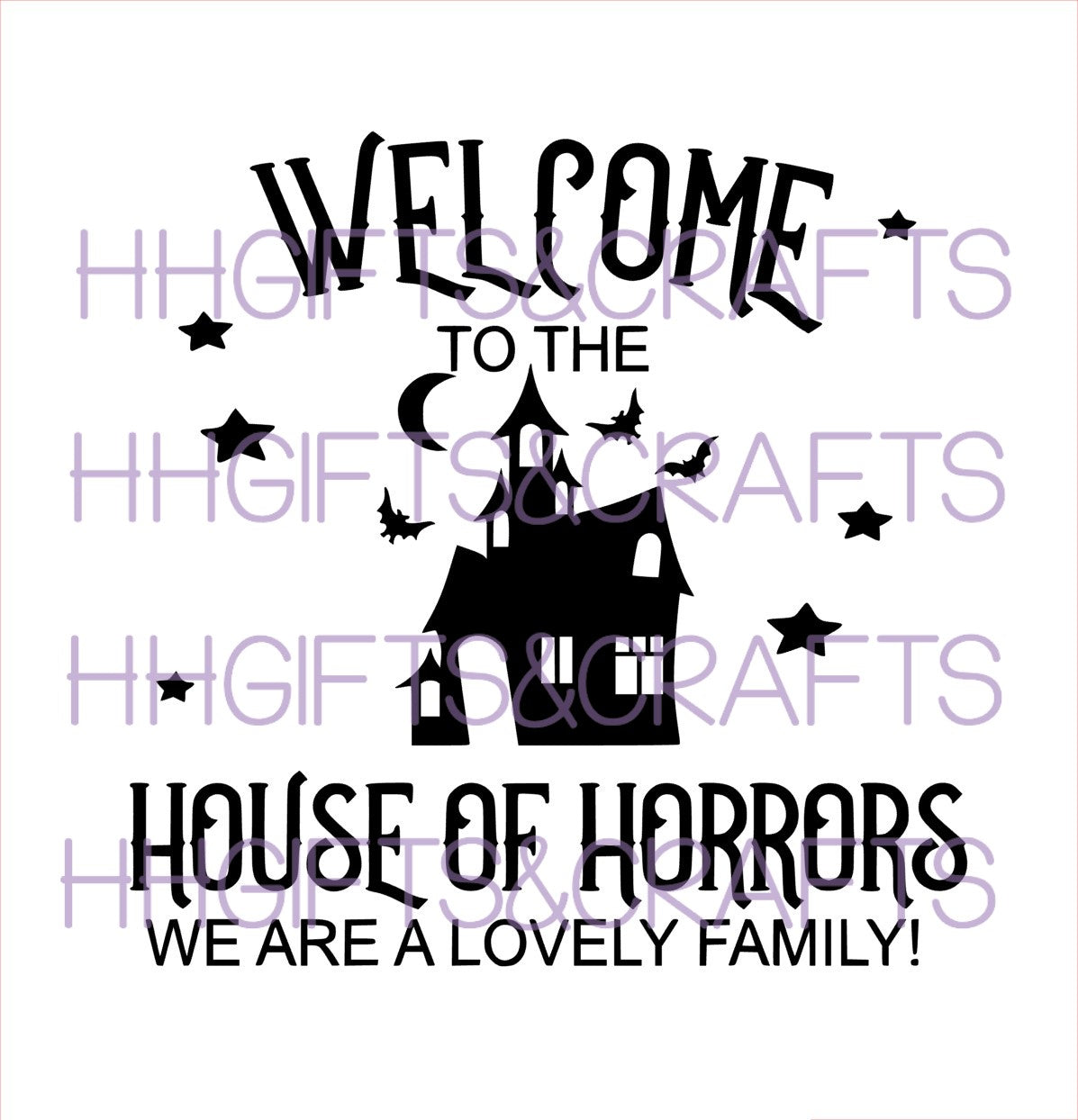 HAL15 - HOUSE OF HORRORS (DESIGN 1)- FRAME VINYL