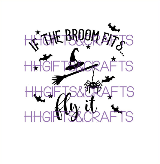 HAL26 - IF THE BROOM FITS (DESIGN 2)- FRAME VINYL