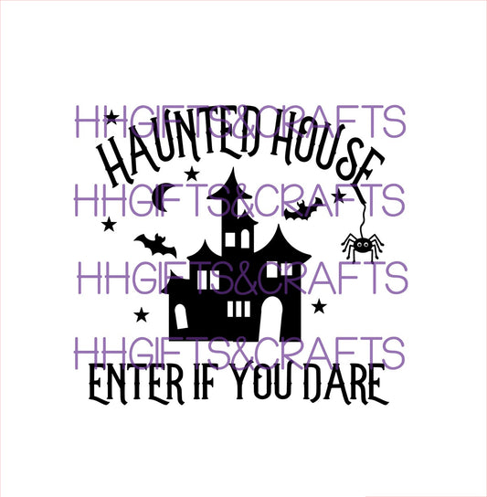 HAL27 - HAUNTED HOUSE (DESIGN 2)- FRAME VINYL