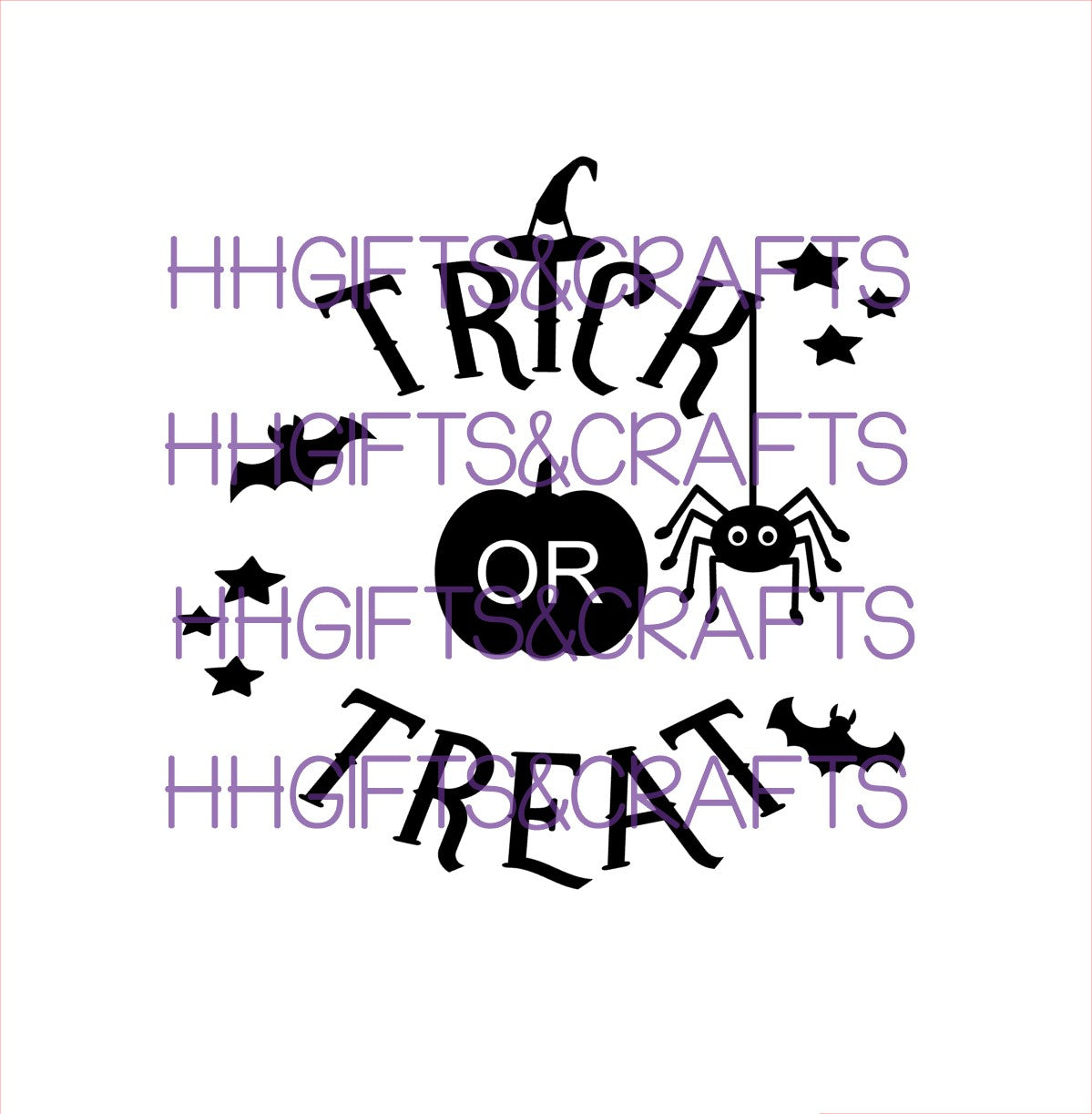 HAL28 - TRICK OR TREAT (DESIGN 2)- FRAME VINYL