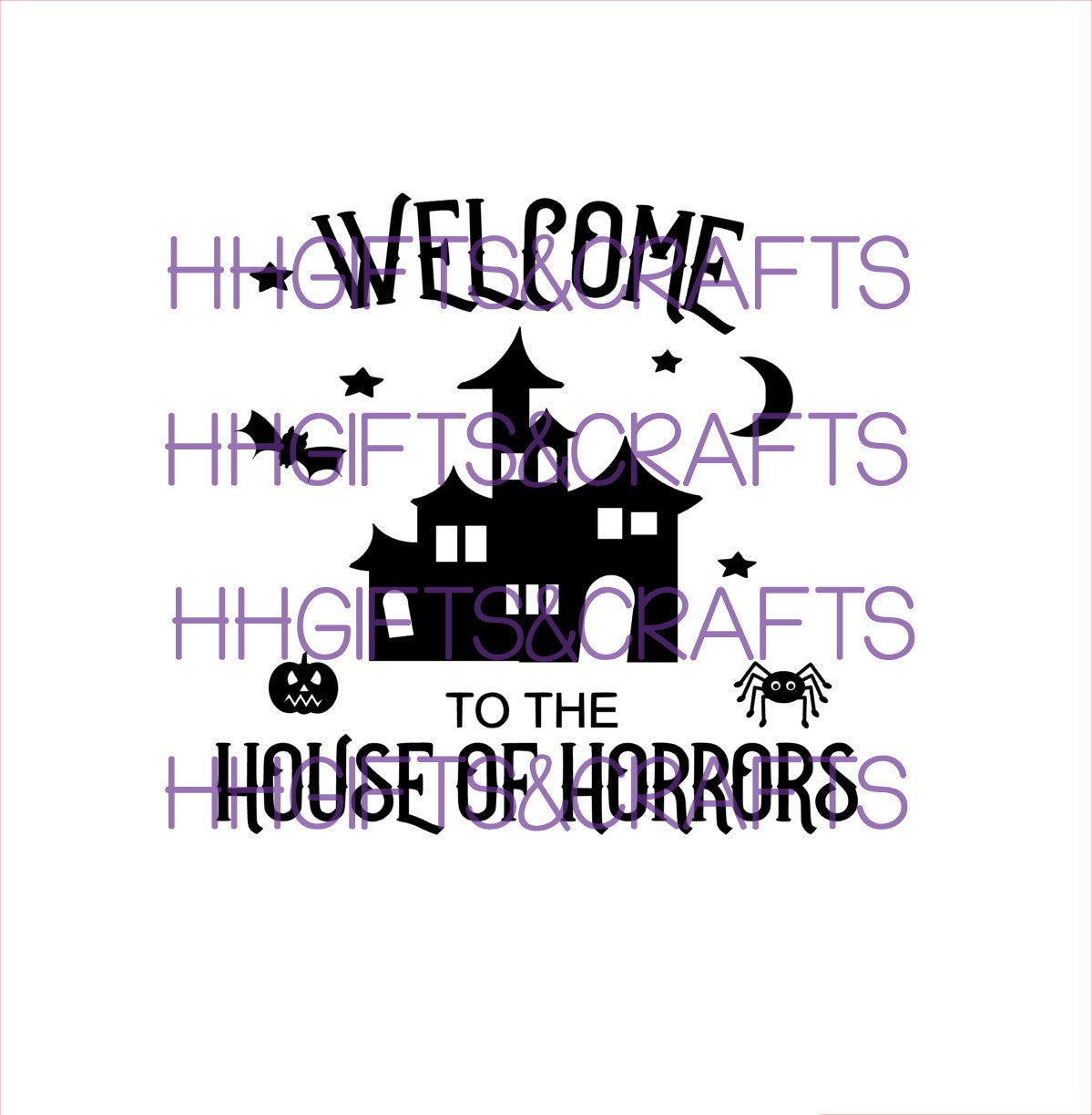 HAL29 - HOUSE OF HORRORS (DESIGN 2)- FRAME VINYL