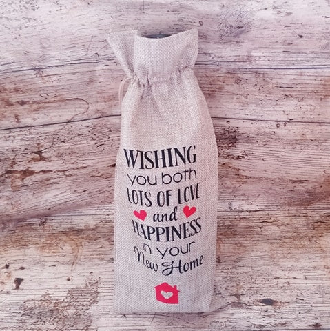 cheers to your new home wine bottle bag gift wine bag gift new home gift new home bag wine bottle gift bag