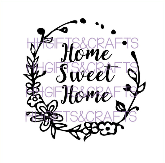 HM02 - Home sweet home design 1 - FRAME VINYL