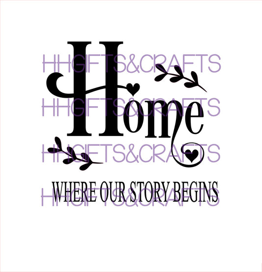 HM07 - Where our story begins design 2 - FRAME VINYL