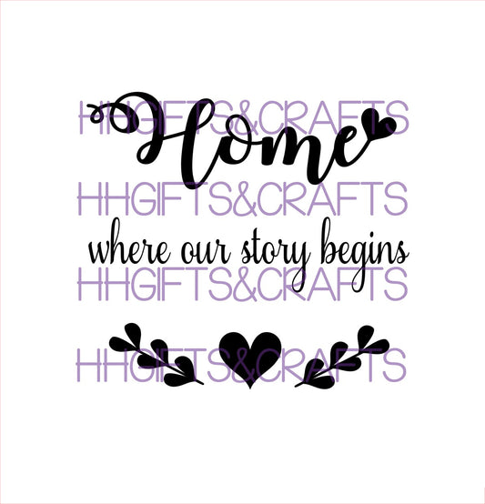 HM08 - Where our story begins design 3 - FRAME VINYL