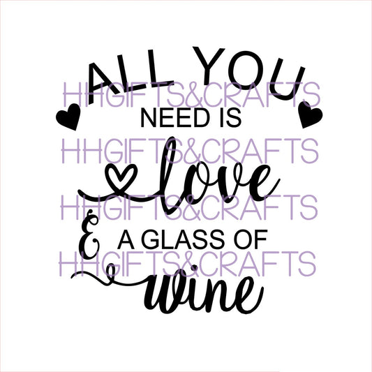 LVL 01 - ALL YOU NEED IS LOVE AND WINE - FRAME VINYL