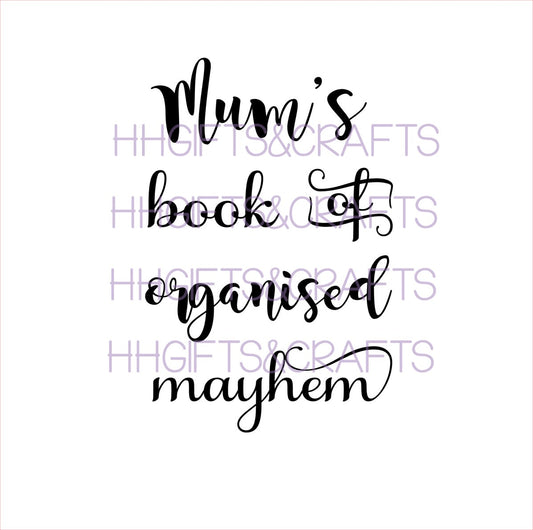 NB11 - MUM NOTEBOOK VINYL - MUMS MAYHEM