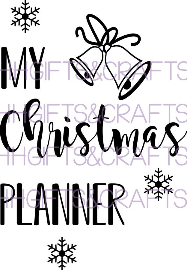 NB18 -NOTEBOOK VINYL - CHRISTMAS PLANNER