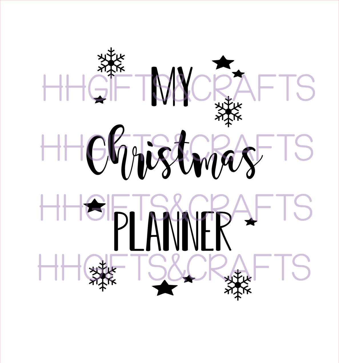 NB18 -NOTEBOOK VINYL - CHRISTMAS PLANNER