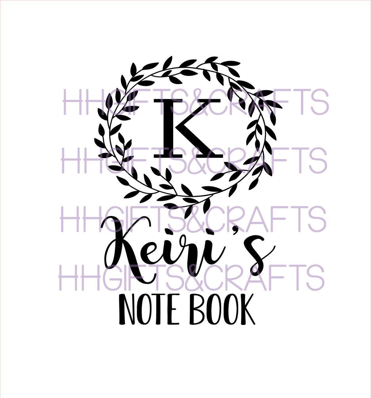 NB26 - NOTEBOOK VINYL - PERSONALISED