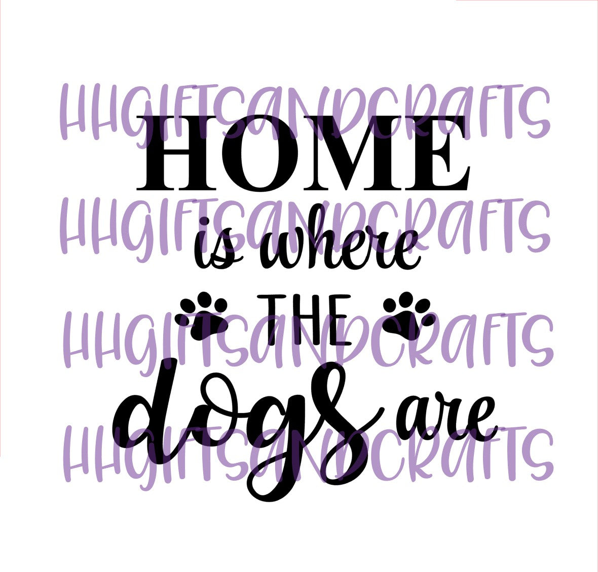 PE19 - HOME IS WHERE THE DOGS ARE - FRAME VINYL