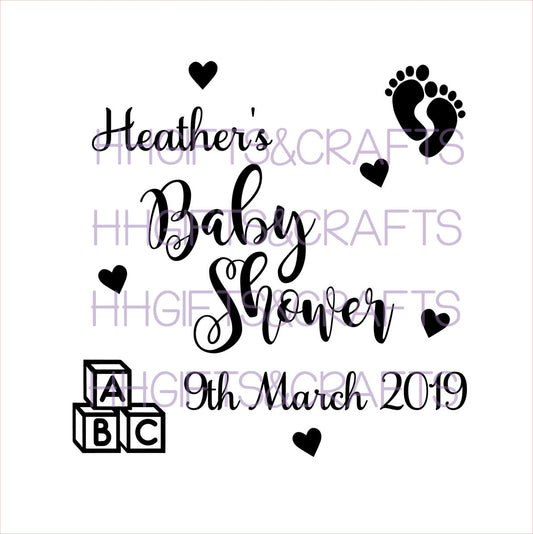 SC03 - BABY SHOWER - SCRAPBOOK VINYL