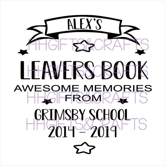 SC07 - LEAVERS (BANNER) - SCRAPBOOK VINYL