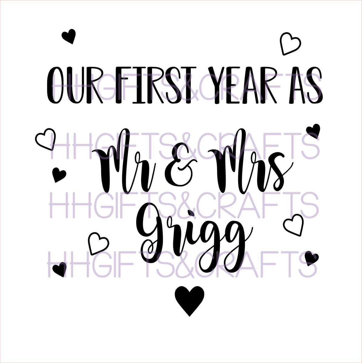 SC09 - OUR FIRST YEAR - WEDDING - SCRAPBOOK VINYL