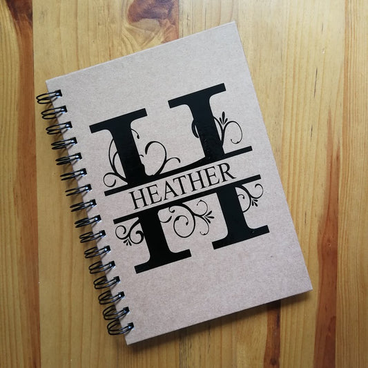 A5 name personalised notebook