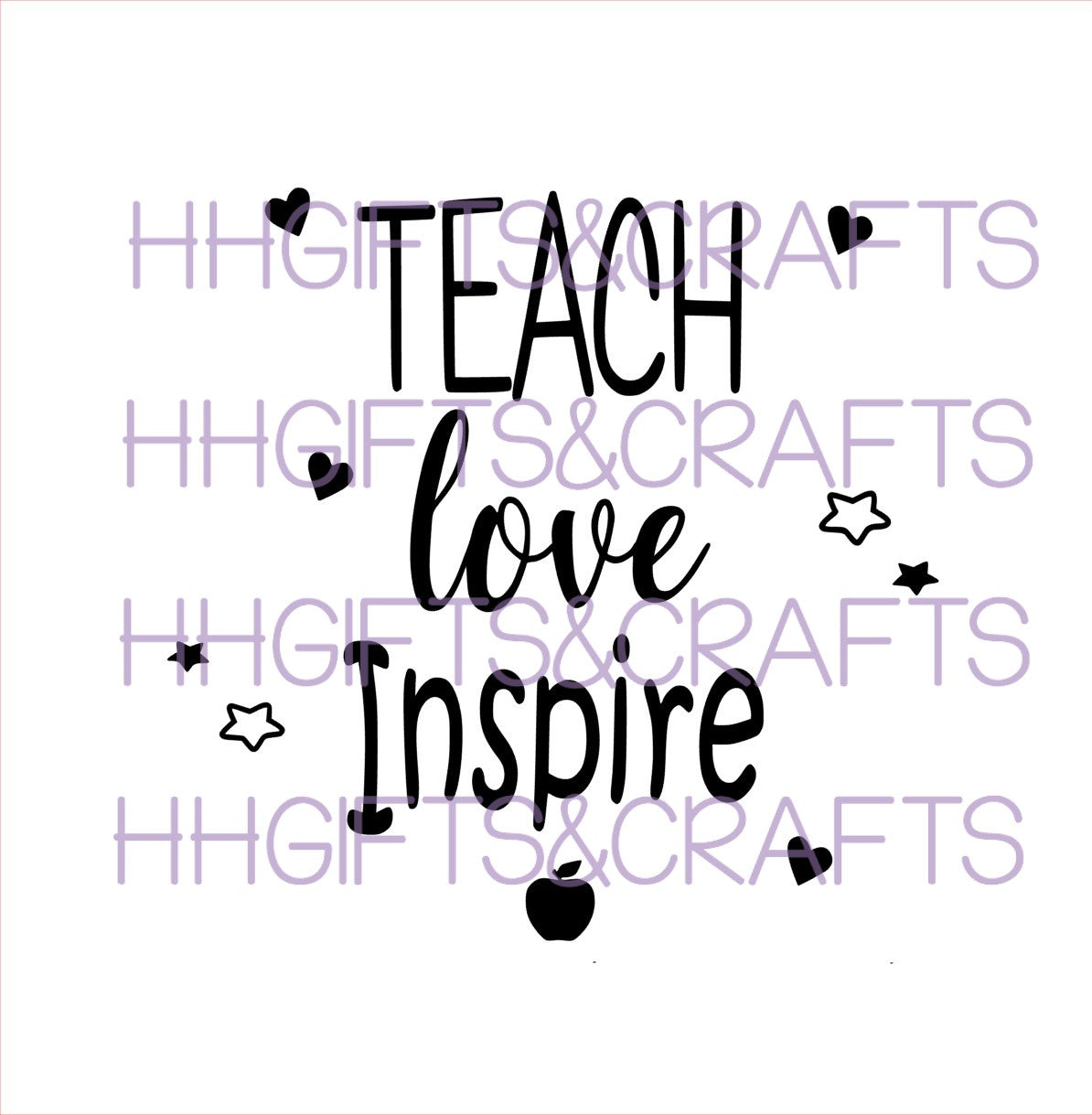 TE23 - TEACH LOVE INSPIRE - FRAME VINYL