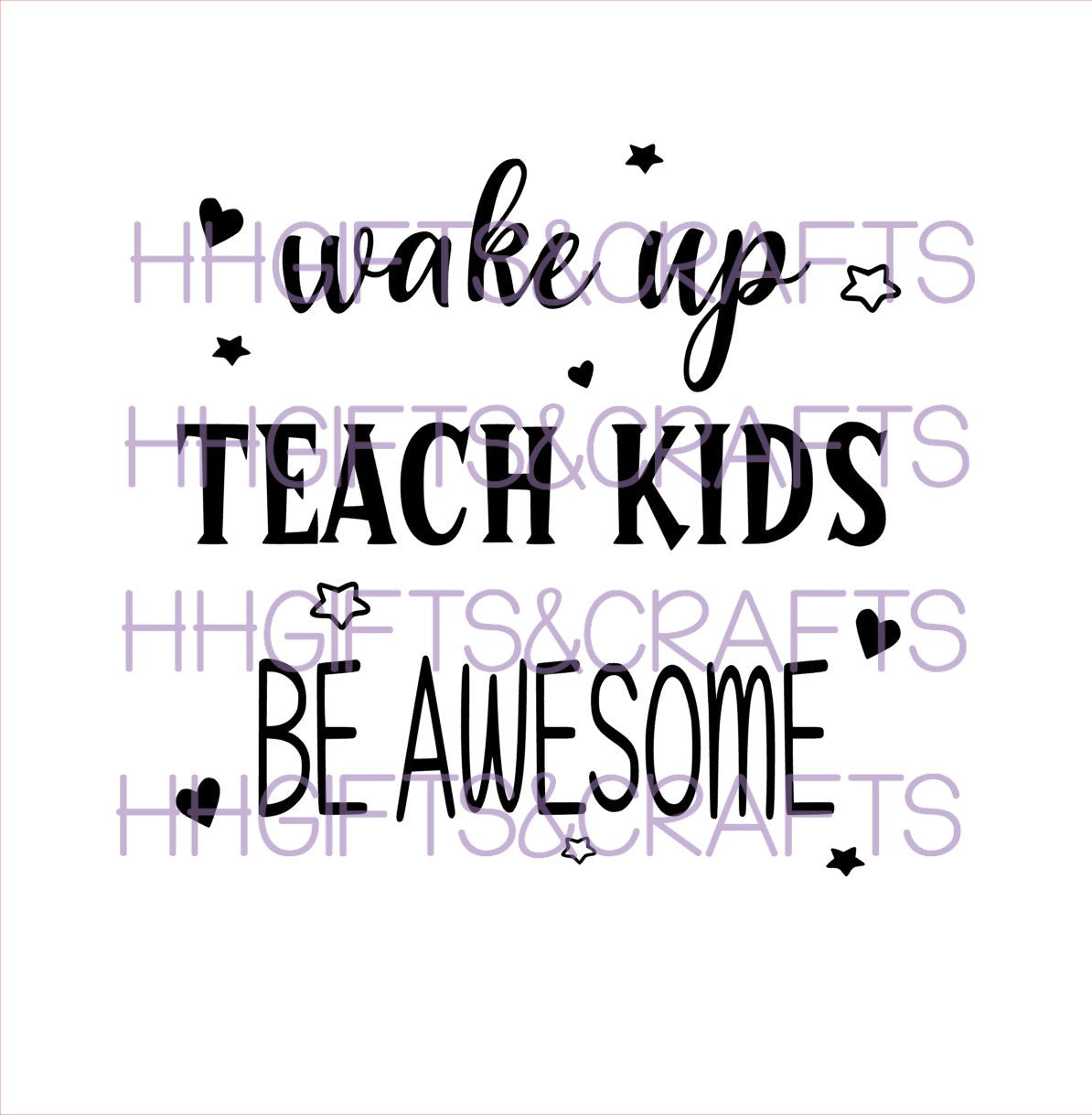 TE24 - WAKE UP TEACH KIDS - FRAME VINYL