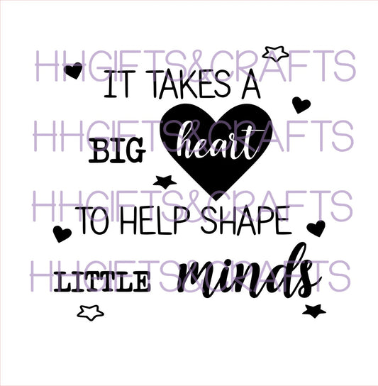 TE27 - IT TAKES A BIG HEART (DESIGN 1)- FRAME VINYL